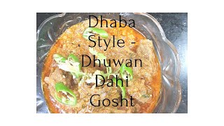 Dhuwan Dahi Gosht Recipe - Smoke Yogurt Meat - Easy and Delicious Pakistani Food - Cooking with YF