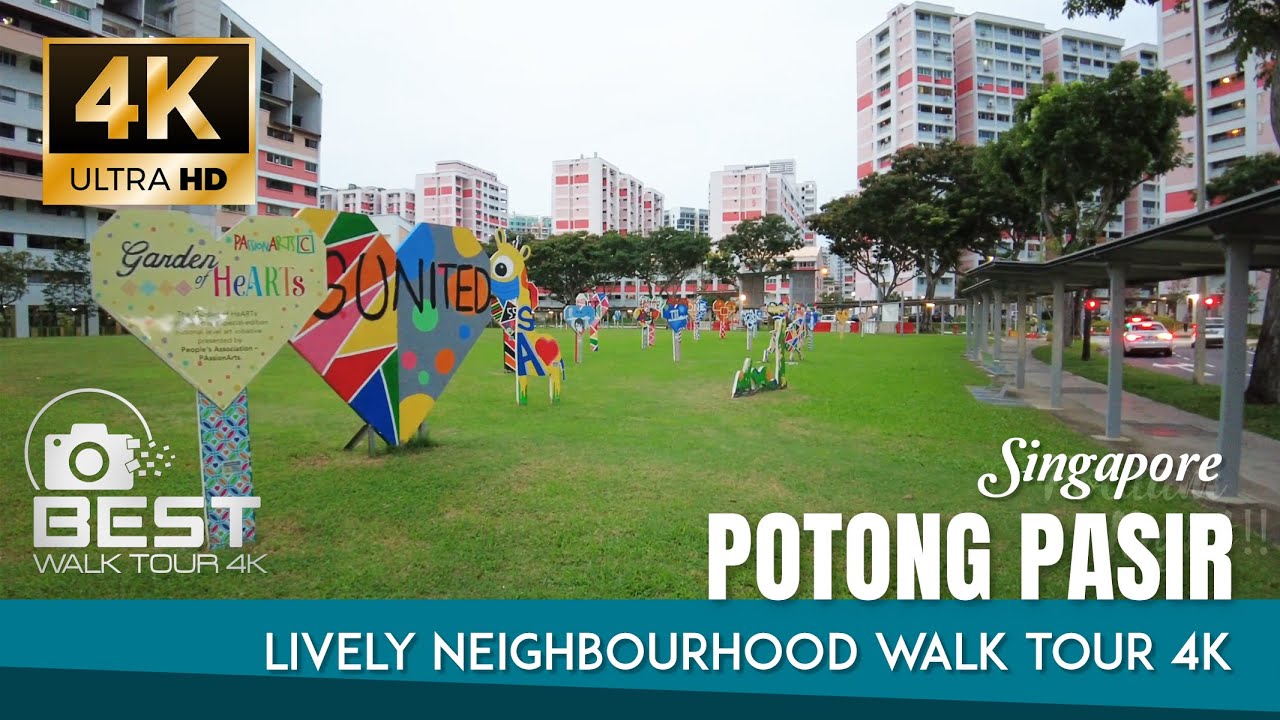 Potong Pasir Neighbourhood Walk :: Singapore Best Walk Tour 4k Videos