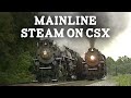Steam on csx  nickel plate road no 765 and pere marquette no 1225