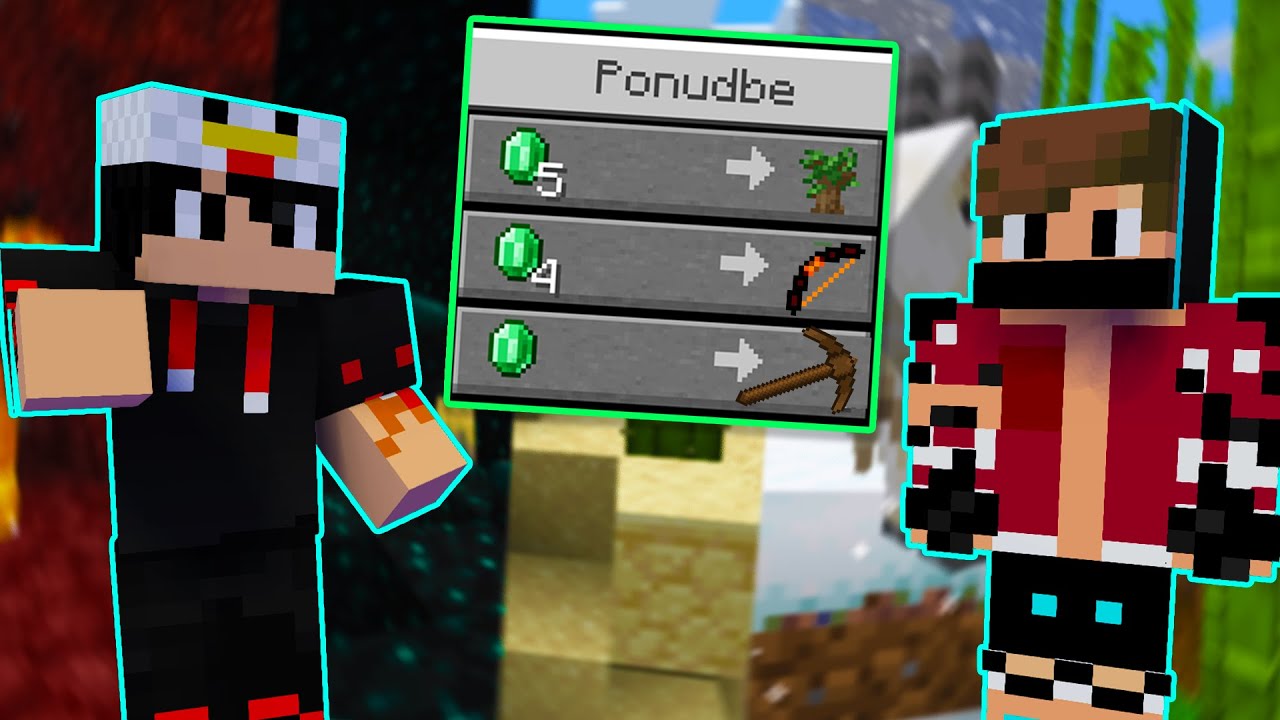 MINECRAFT AMPAK LAHKO TRGUJEŠ Z BIOMI