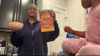 The exclusive on making Honey Nut Cheerios with Hevin
