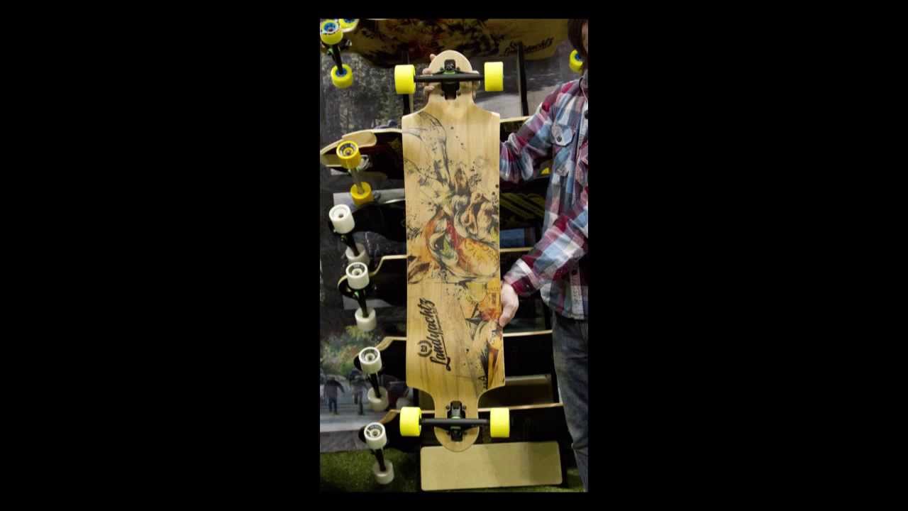 Landyachtz Longboards Lineup 2014 Wolf Shark Canyon Arrow Pinner Evo Peacemaker Tomahawk Drop Speed