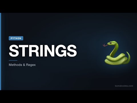 Python Tutorial #07: Python Strings — Methods, Formatting & Regex Basics