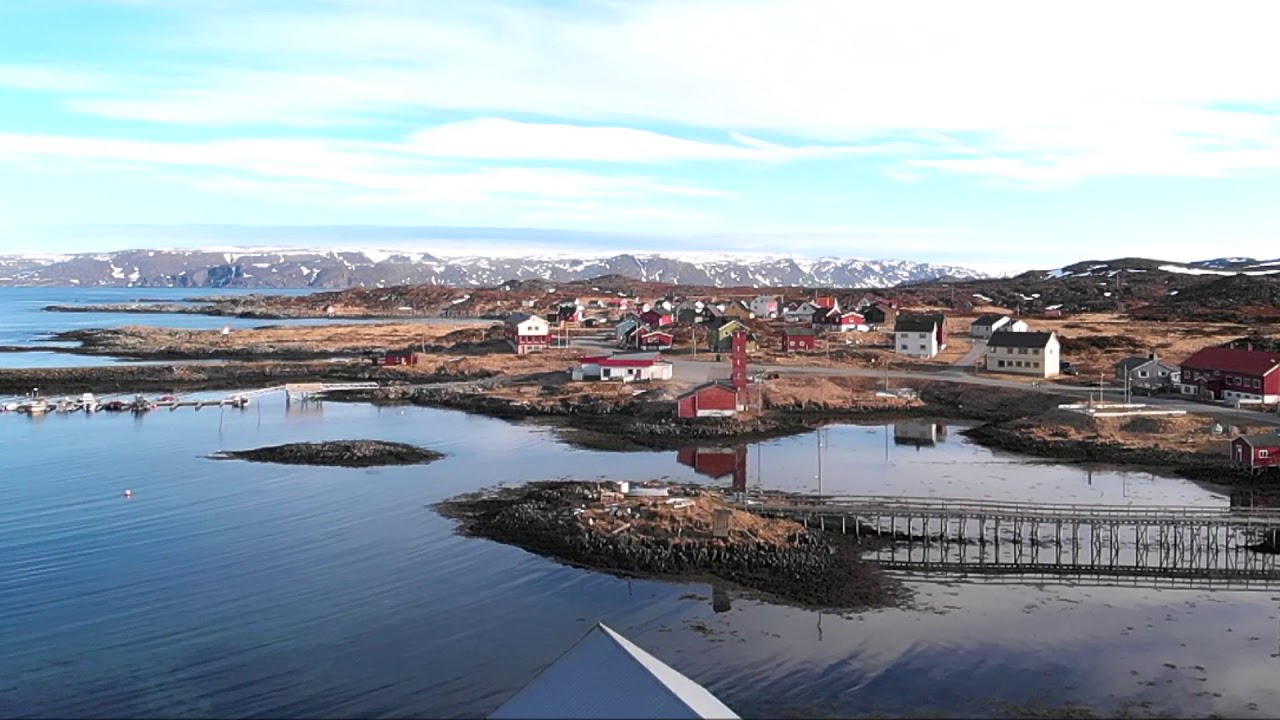 The Drone flight over the North village - Gamvik.