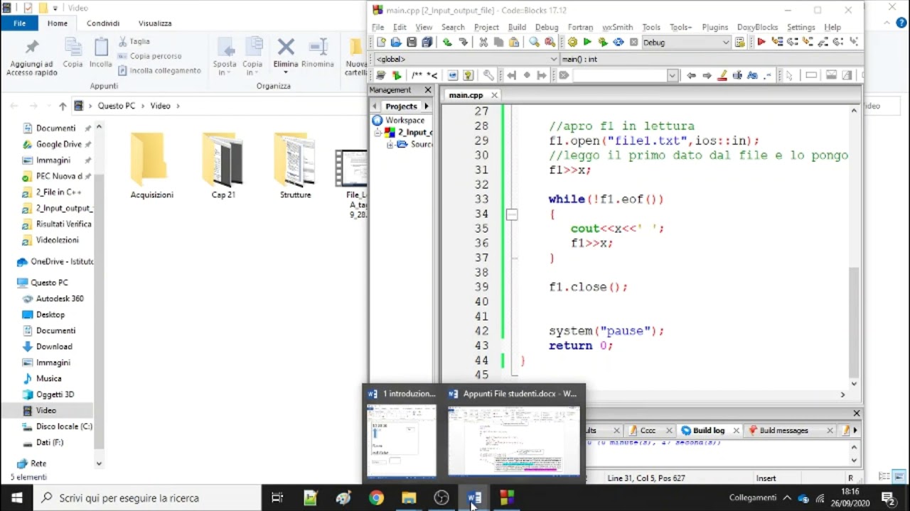 (DAD 3) File C++ lettura - YouTube