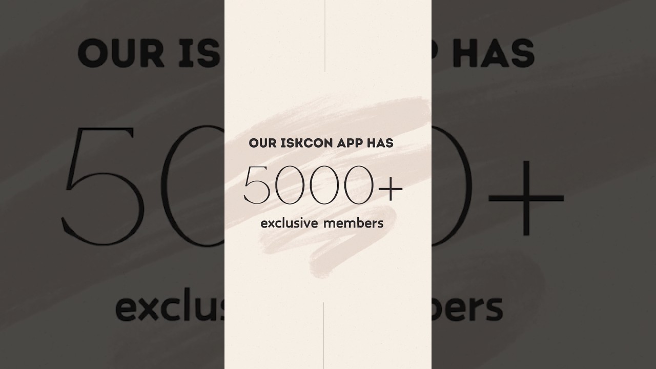 Joinus the ISKCON Abids App! Watch exclusive videos and Live darshans for you.Download the app now!