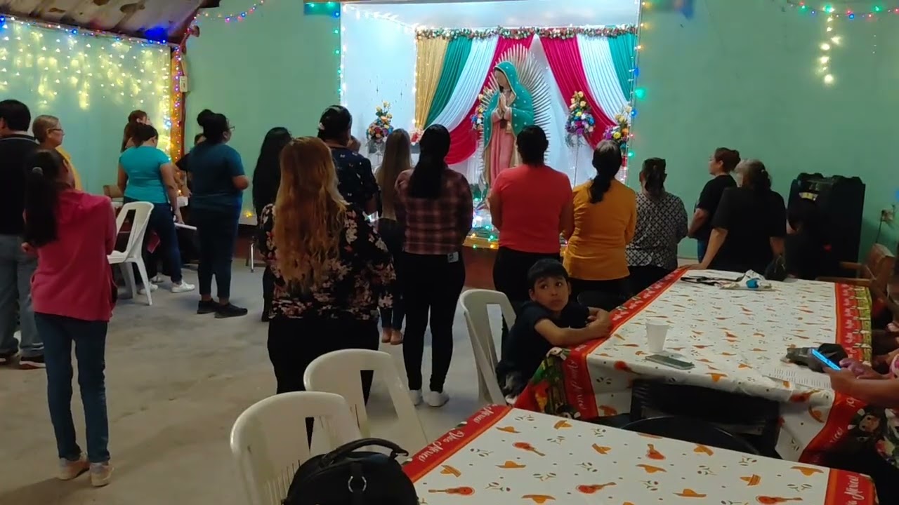 FIESTA A LA VIRGEN GUADALUPA EN HOGAR MEXICANO EN REYNOSA, TAMPS,