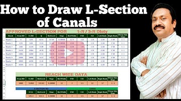 How to Make Longitudinal Section of Canal | L-Section | Step by Step Guide #civilengineer #canal