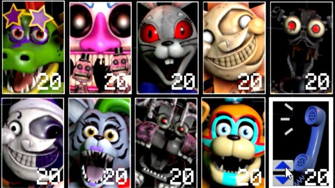 IULITM on Game Jolt: ALL CHARACTERS UNLOCKED / BOSSES - FNaF