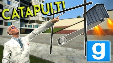 CATAPULT BUILD OFF CHALLENGE! - Garrys Mod Gameplay - Gmod Multiplayer Sandbox Challenge