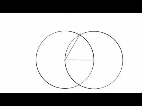 Euclid's Elements Book 1. Proposition 1. Draw an equilateral triangle.