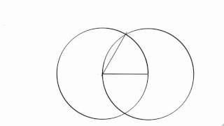 Euclid's Elements Book 1. Proposition 1. Draw an equilateral triangle.