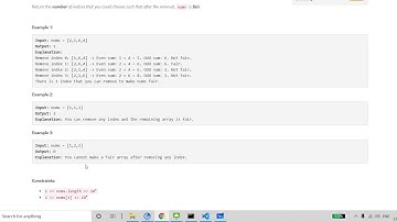 LeetCode Contest 216 Ways to Make a Fair Array