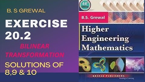 B.S GREWAL SOLUTIONS || EXERCISE 20.2 || QUESTIONS 8,9 & 10 || ENGINEERING MATHEMATICS