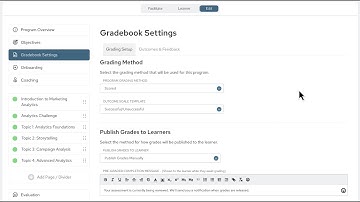 Academy Tutorial – Gradebook Setup