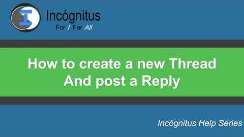 How to create a new Thread and post a Reply