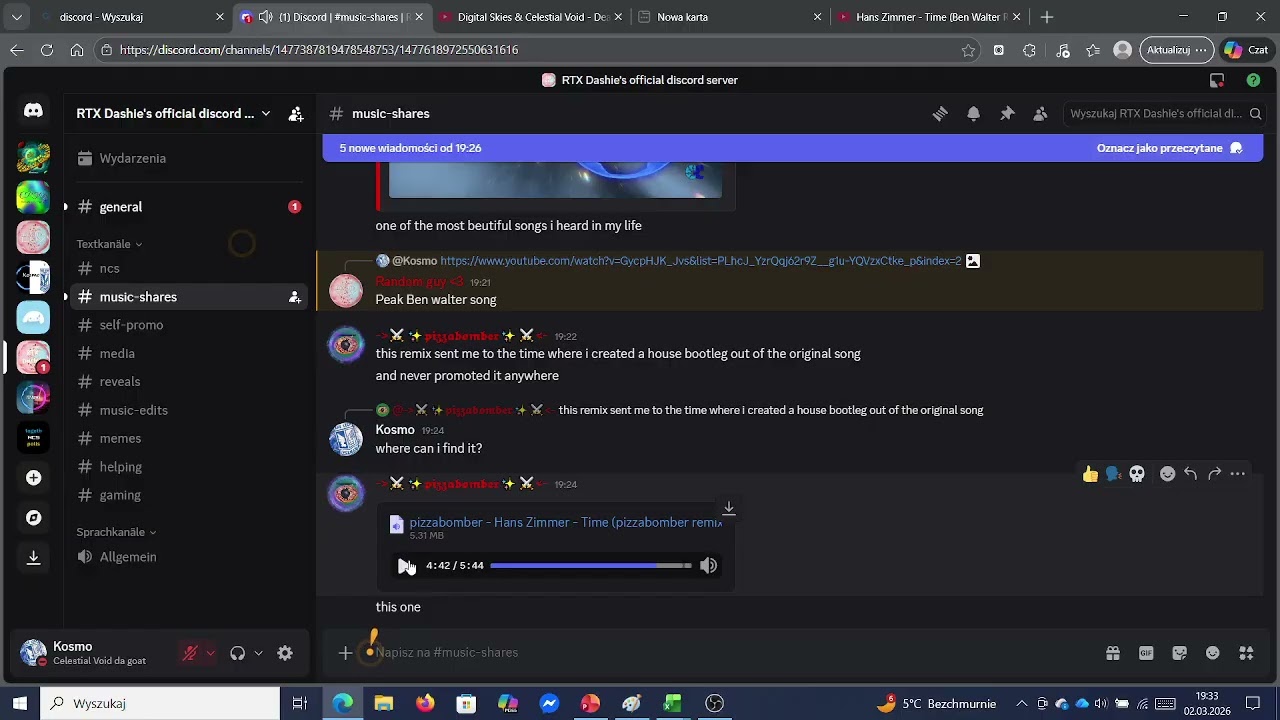 Hans Zimmer - Time (Pizzabomber Remix) [Kosmo Review #26]