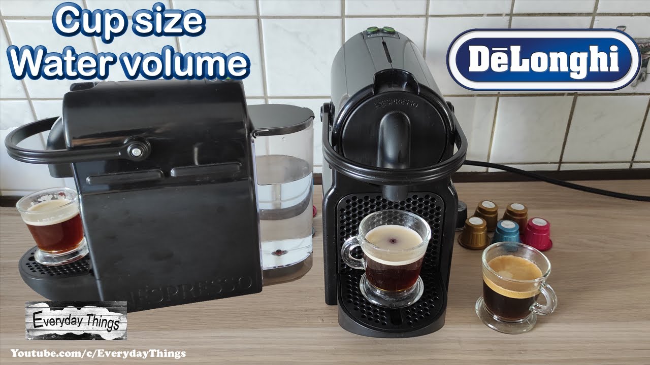 Nespresso Inissia how to program cup volume - YouTube