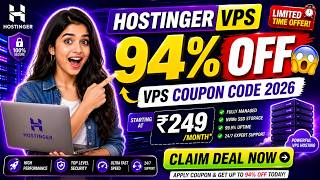 Hostinger Coupon Code Latest Coupon Code -Discount KVM 4 VPS ₹5,275 OFF 😱 |24 Month Deal (Live Proof