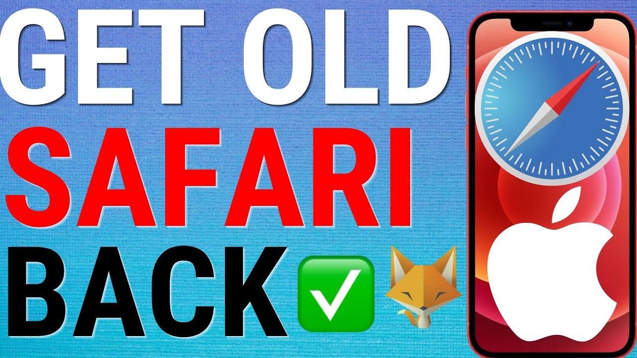 how to change safari back on iphone
