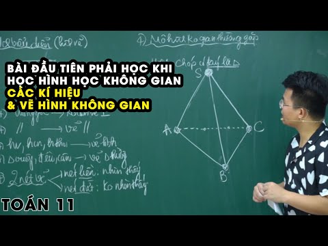 Toán 11 - Cách vẽ Hình Không Gian và Các Kí hiệu, Khái Niệm|| Thầy Nguyễn Phan Tiến