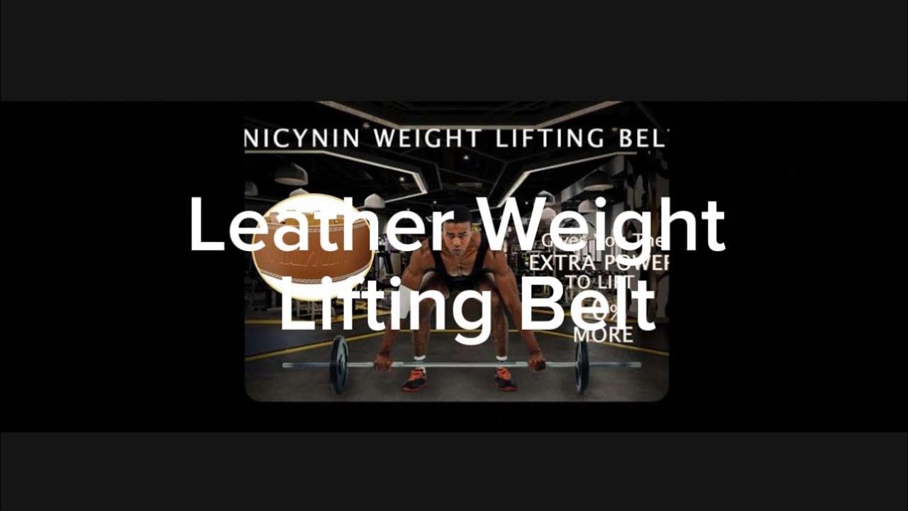 Leather Weightlifting Belt for men and women