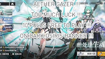 AETHER GAZER !!! WOW JUST TOO LUCKY !!! TEN PULLS ON DARK OSIRIS BANNER !!! CHECK WHAT I GOT 🔥🔥🔥🔥👍👍