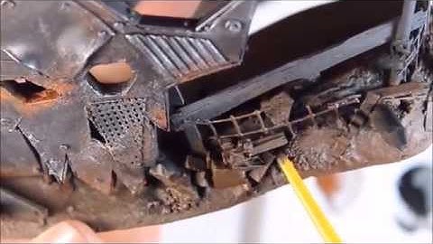 How to Make: Ork Barricade Part 4, Painting Metal, Ground and Rubbish