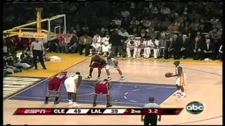 Lebron James 41 pts,9 reb vs Kobe Bryant 33 pts,12 reb, season 07/08 cavs vs lakers