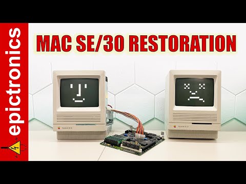 Mac SE/30 Restoration. Finally success! - YouTube