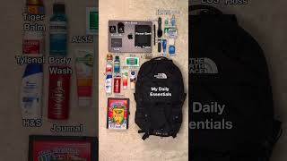 Packing the north face borealis daily essentials #backpacks #edc