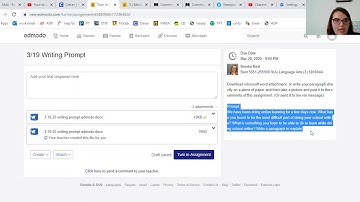 Edmodo Assignment tutorial