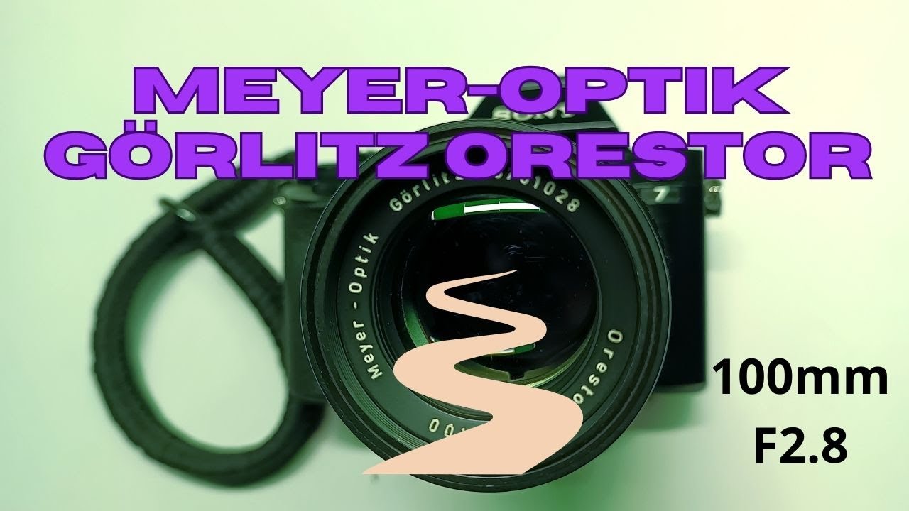 Vintage 35mm camera lens Meyer-Optik Görlitz Orestor 100mm F2.8 on
