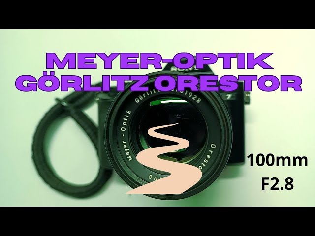 Vintage 35mm camera lens Meyer-Optik Görlitz Orestor 100mm F2.8 on