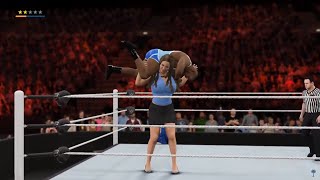 Wwe 2K16 - Julia Adams Tall Stephanie Mcmahon Vs Big E