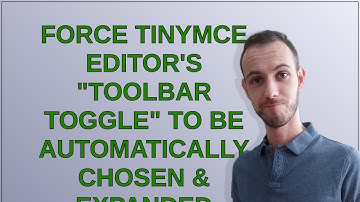 Wordpress: Force TinyMCE editor