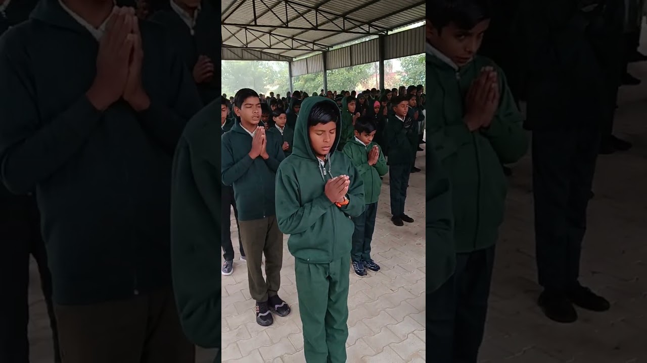 Morning assembly GSSS SHAHPURIA 