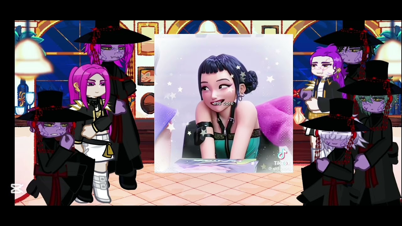 K-pop demon hunters react to zoey!! |WIP|ZOEYxMYSTERY.🌹||HUNTR/X, SAJA BOYS