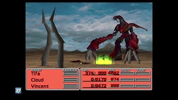 FINAL FANTASY VII 7 RUBY WEAPON AUTO BATTLE NO BUTTON PRESS