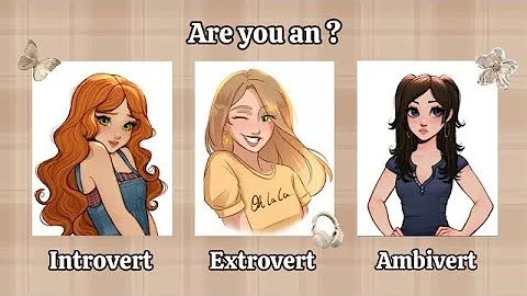Are You an introvert, Extrovert or Ambivert 🦋✨ | Aesthetic Personality Test Quiz.