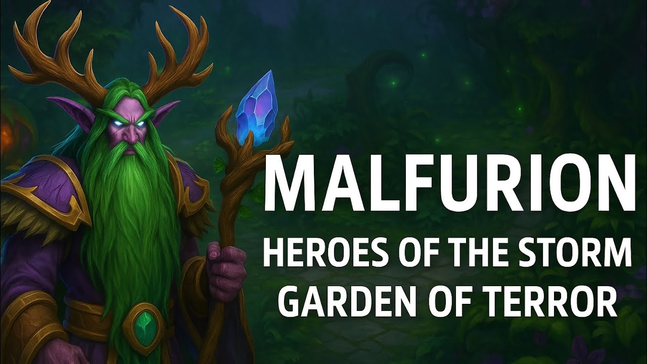 Malfurion Controls the Garden 🌿💧 | HotS Support Gameplay