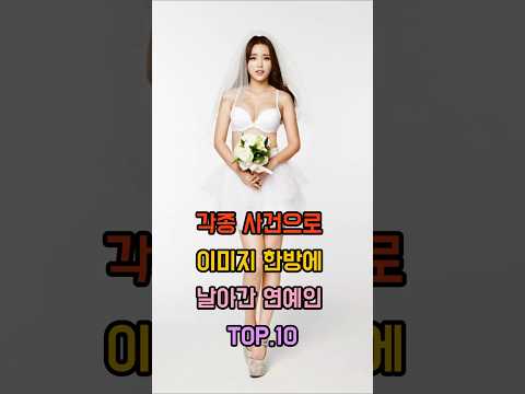 각종사건으로 이미지 한방에 나락간 연예인 TOP.10
