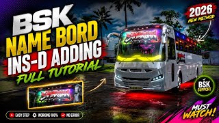 BSK Name board ins-d adding 🔥 full tutorial (2026) #bsk #bskgamers #bussimulator #bussimulatorkerala screenshot 3