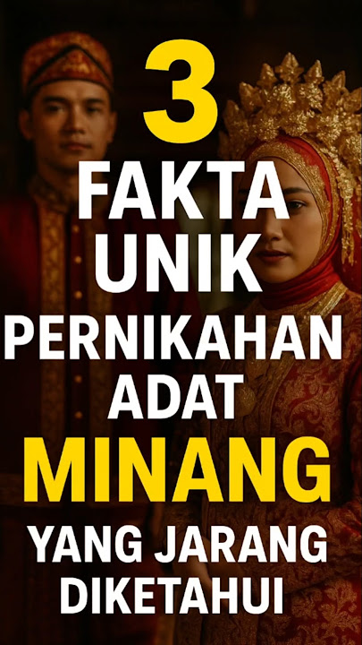 Fakta ke-2 bikin kaget! Tradisi pernikahan Minang ternyata nggak seperti yang kita kira. #adatminang