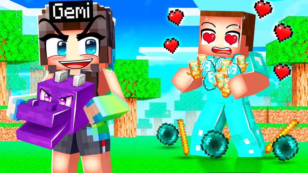 Je suis devenu une FILLE, et ils m'ont donné des ITEM OP pour speedrun sur Minecraft !