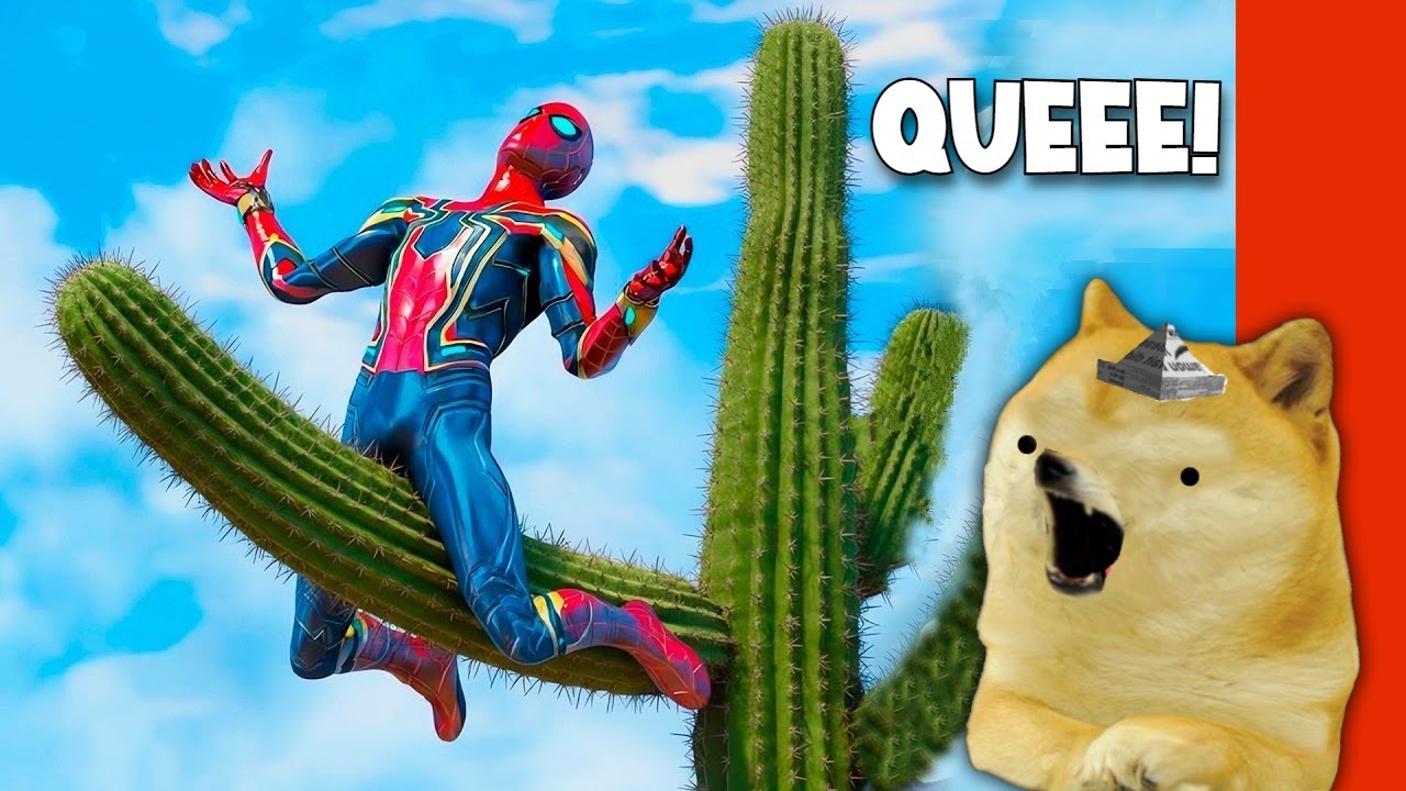 SPIDERMAN vs LA CAÍDA MÁS ALTA del MUNDO 💣- Juegos con cheems