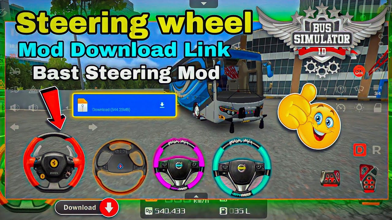 steering wheel bus simulator indonesia tamil how to change steering mod
