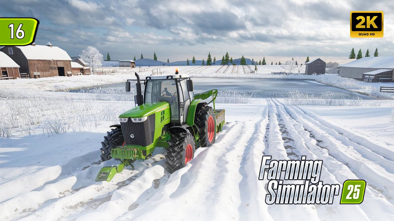 Heavy Snow | Farming Simulator 25 Timelapse Ep #16 Giant Farm 