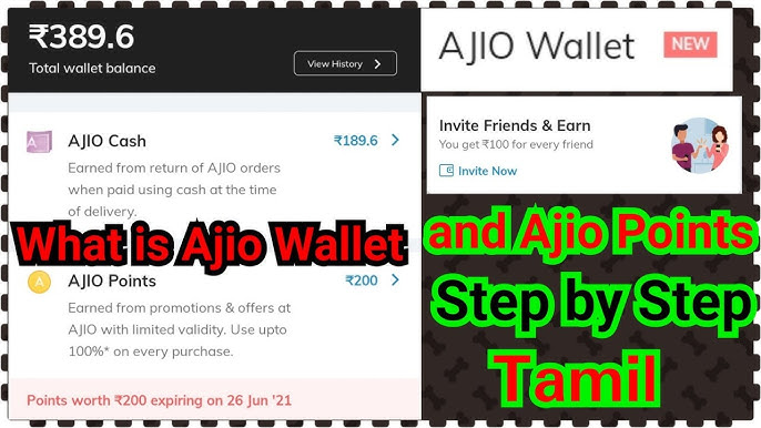 How to use AJIO Wallet points?  Will they Redeemable or not