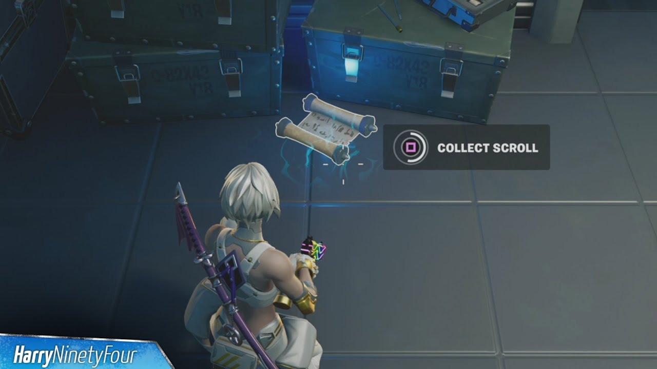 Collect Scrolls at Different IO Bases All Locations - Fortnite